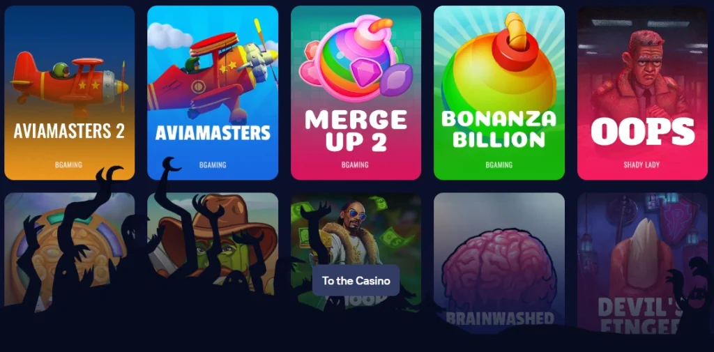 Vorschau der Affiliate-Landingpage für Lucky block casino